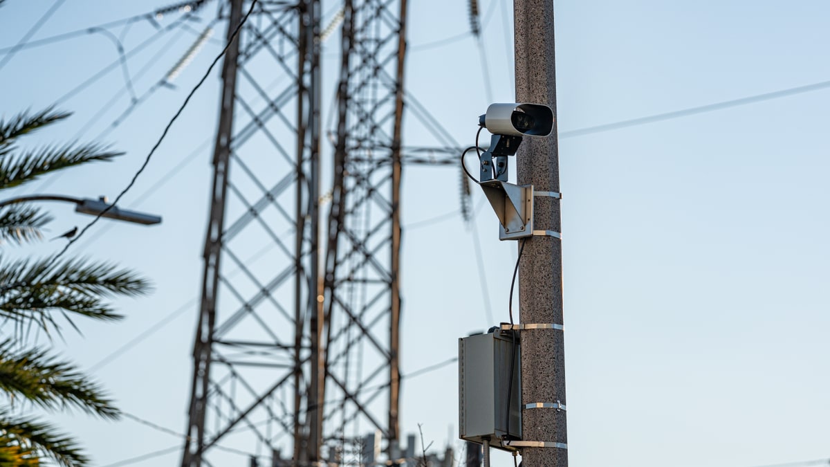 Automated license plate reader camera in New Orleans