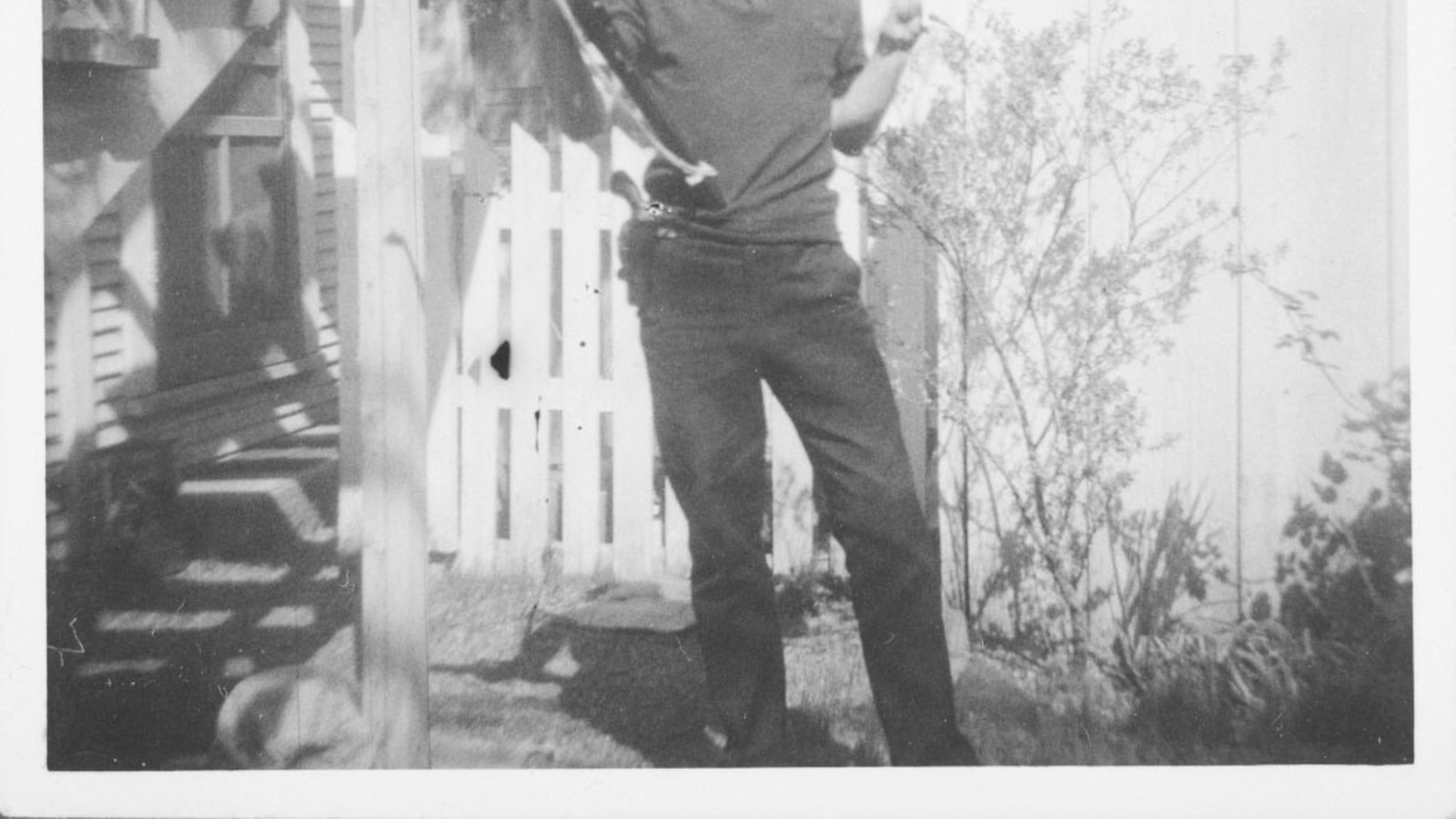 National Archives reproduction of Warren Commission Exhibit No. 133-B showing Lee Harvey Oswald with a rifle