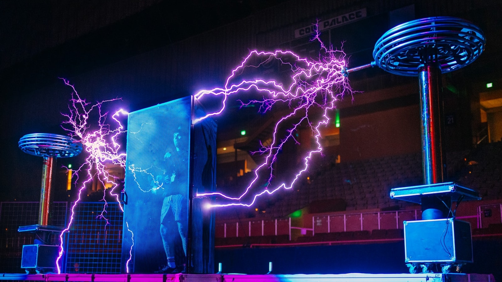 ArcAttack performing with musical Tesla coils at Open Sauce 2024