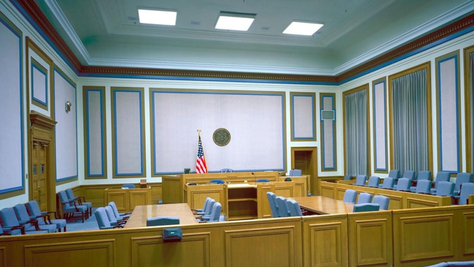 Federal courtroom interior