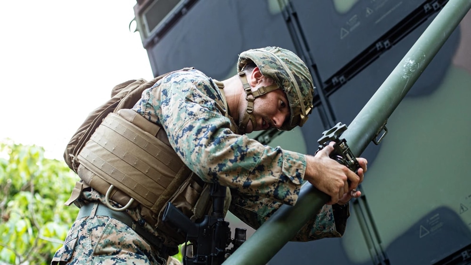 Air Force operator at an MQ-9 control station