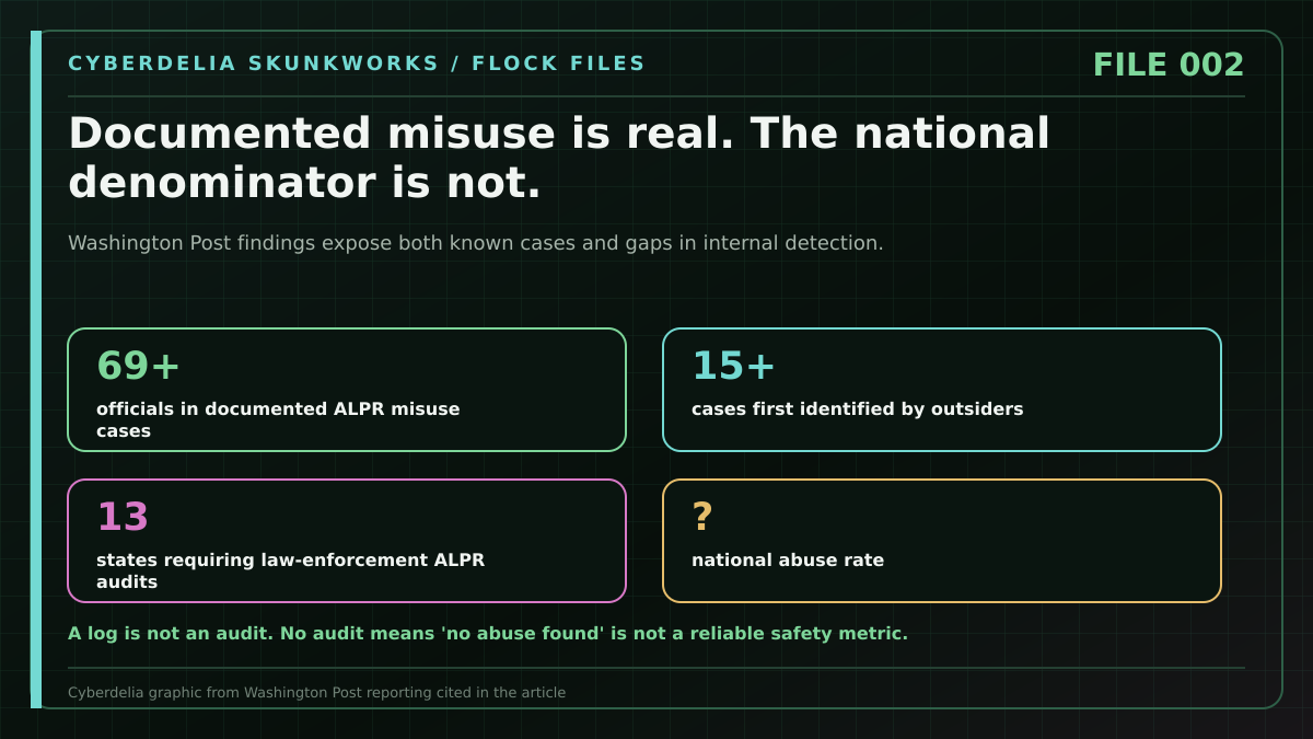 69 Officials Is Not an Abuse Rate editorial visual