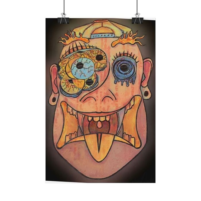 Desert Fever Satin poster — current Cyberdelia store image