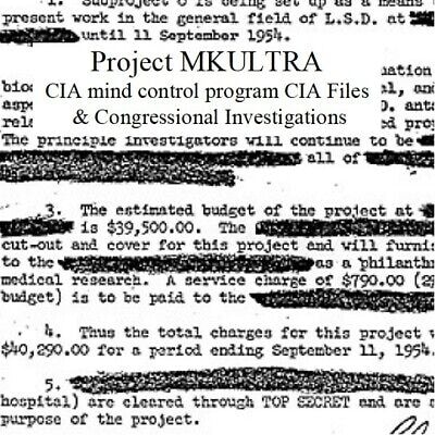 Declassified Project MKULTRA budget and administrative record